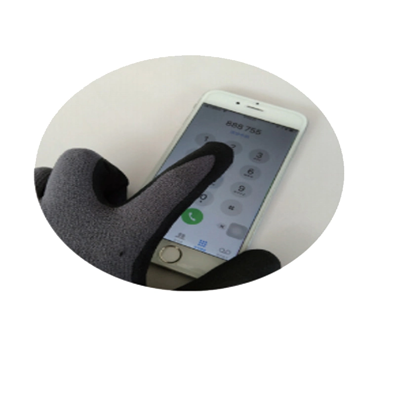 Manufacturer Daily Working CE En388 Touch Screen Double Dipped Gloves 15 Gauge Safety