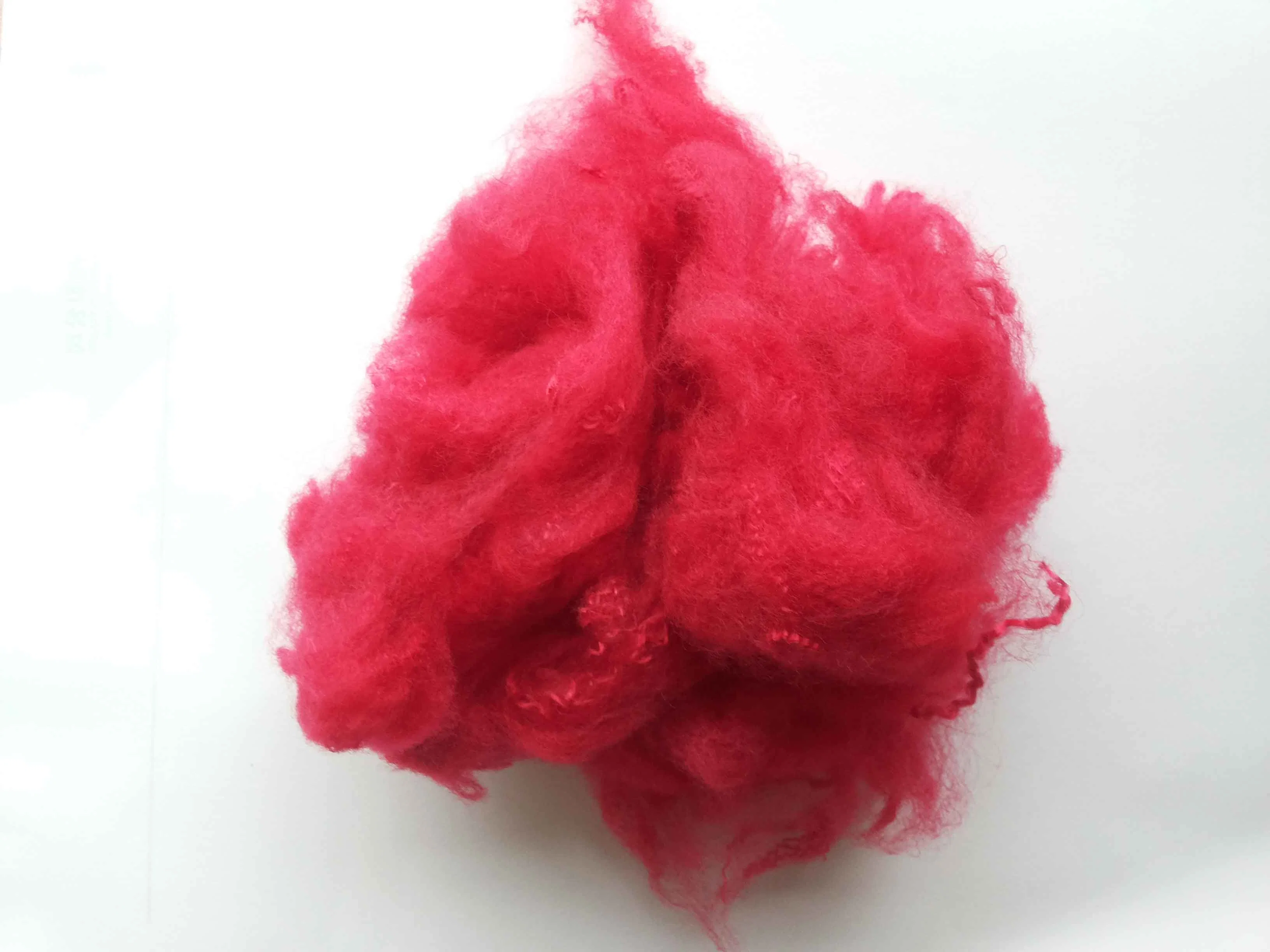 High Elastic Red Polyester Staple Chemical Fiber