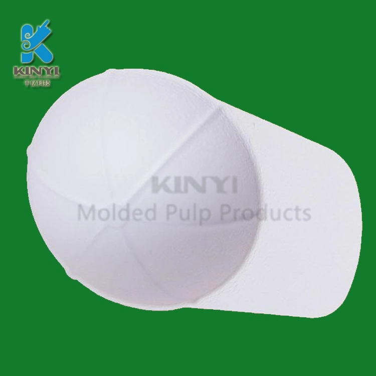 OEM Disposable Sugarcane Bagasse Molded Pulp Bandpeaked Cap