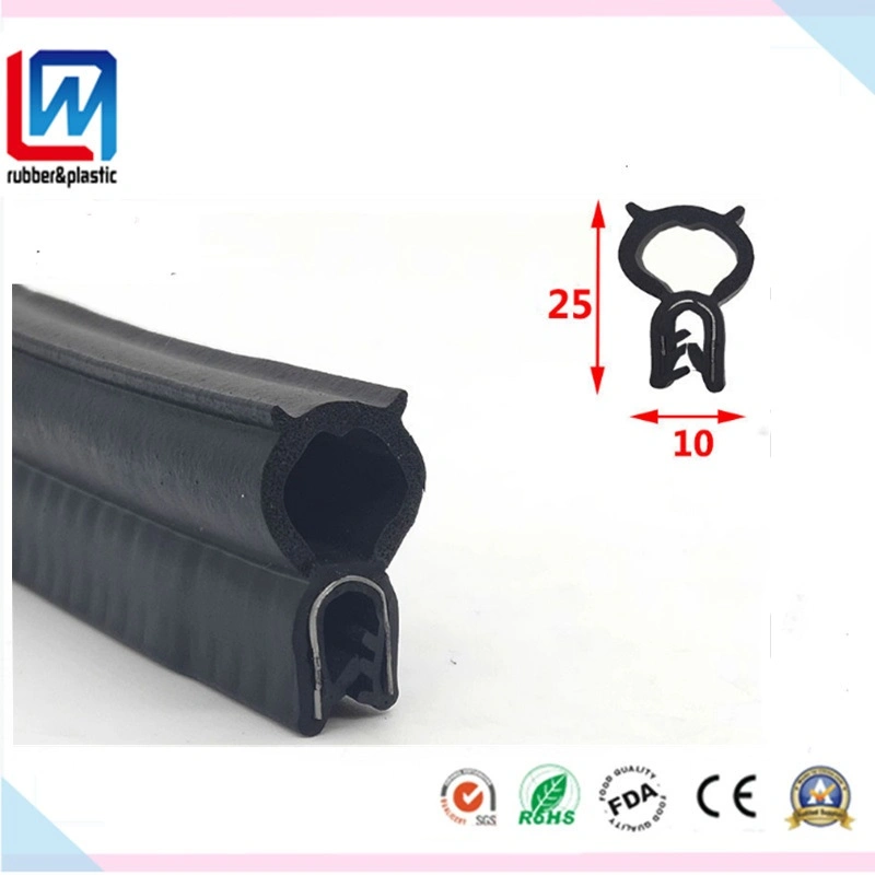 Black EPDM Rubber Extrusion/Profile for Automobile, Ovan