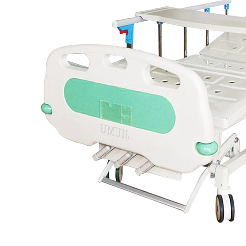 Affordable 3 Crank Hospital Bed with Movable Side Rails and Footrests