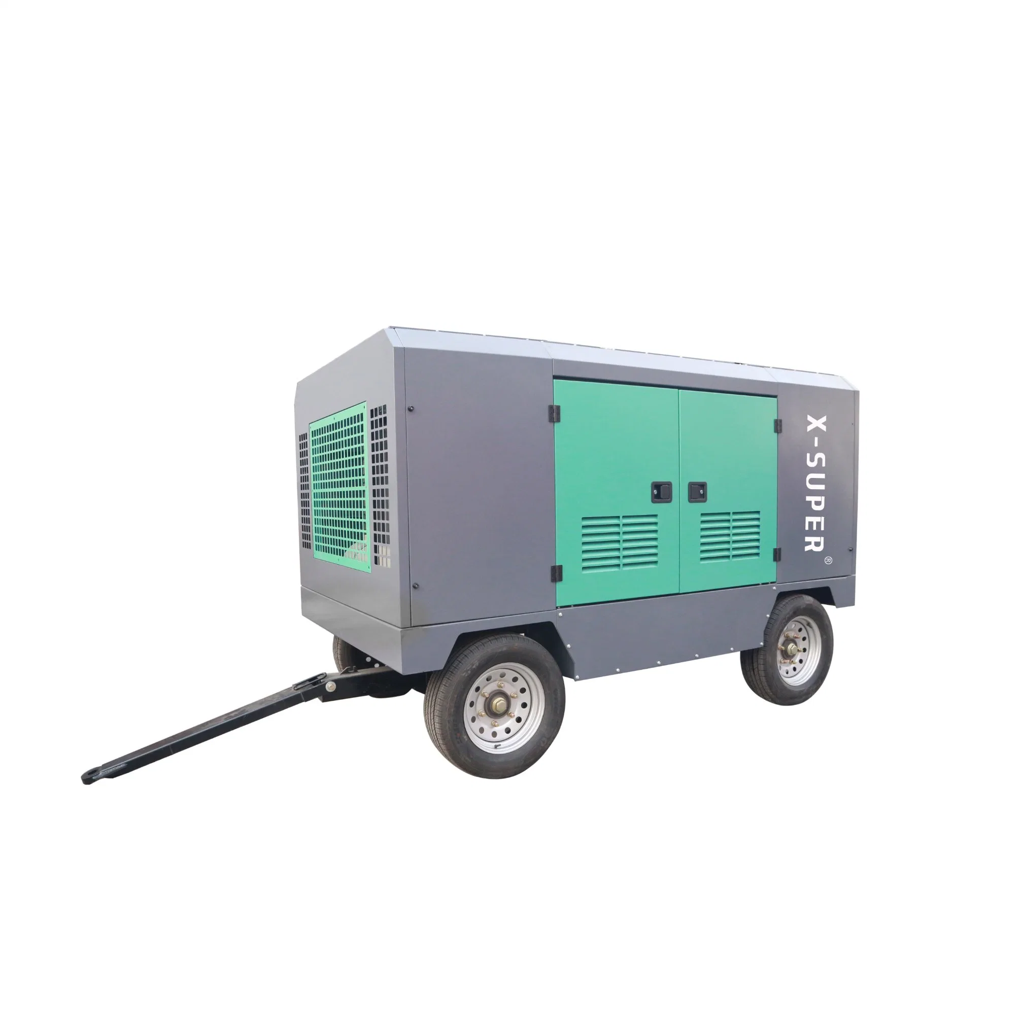 Best Selling High Pressure Low Energy Consumption 22kw 7bar Portable Diesel Screw Air Compressor for Transportation