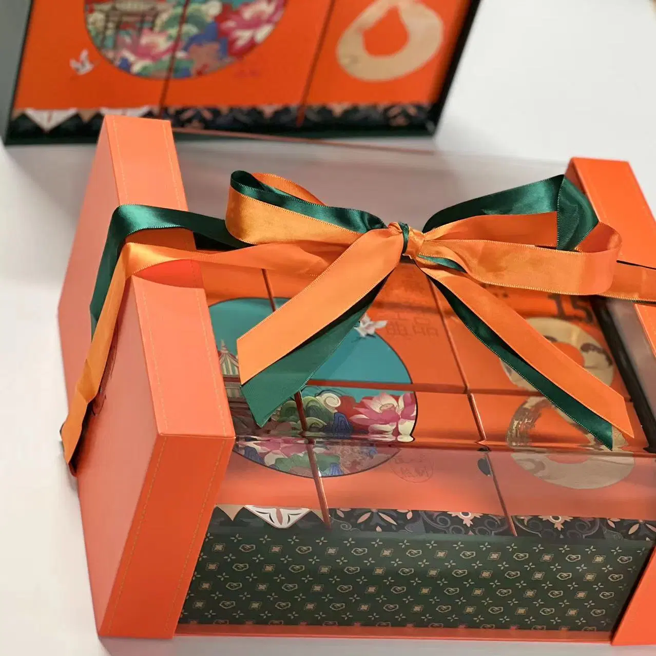 Caja de papel de regalo cuadrada personalizada de fábrica para Bolsa de chocolate/pastel de luna