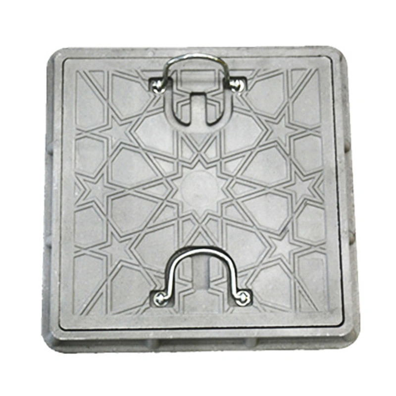 Fabricante China venda direta High quality/High cost performance  600X600mm Manhole quadrado composto Cobertura de esgotos de fibra de vidro para trabalhos ligeiros