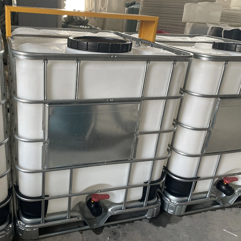 Acid and Alkali Resistant 1 Ton IBC Container Ton Barrel with Mixing Barrel New Anti-Corrosion Ton Barrel with Dosing Barrel