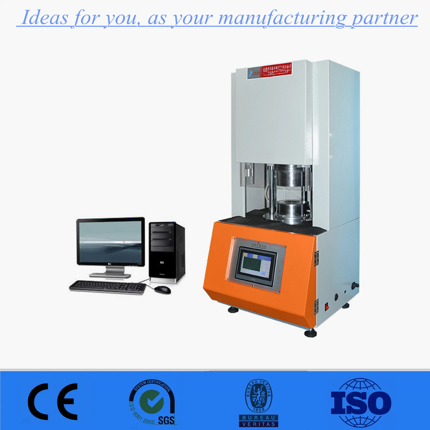 Laboratory Rubber Rotorless Rheometer Equipment