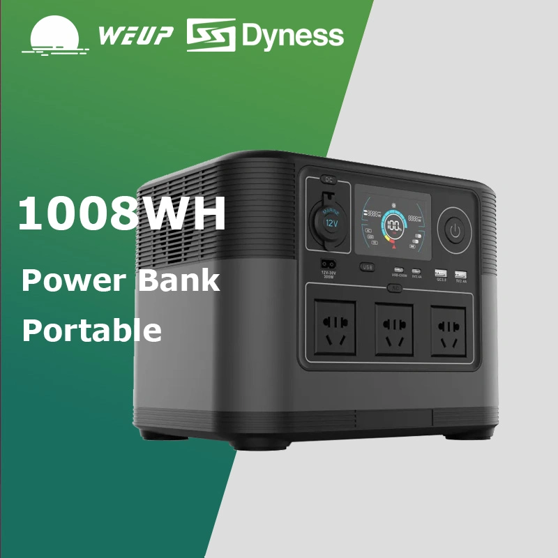 1200W 1000wh 1kwh Gerador Solar Portátil Estação de Energia para Acampamento ao Ar Livre e Casa.