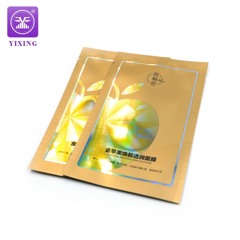 Three Side Seal Bag Mylar Foil Gel Cream Packaging Bags for Neck