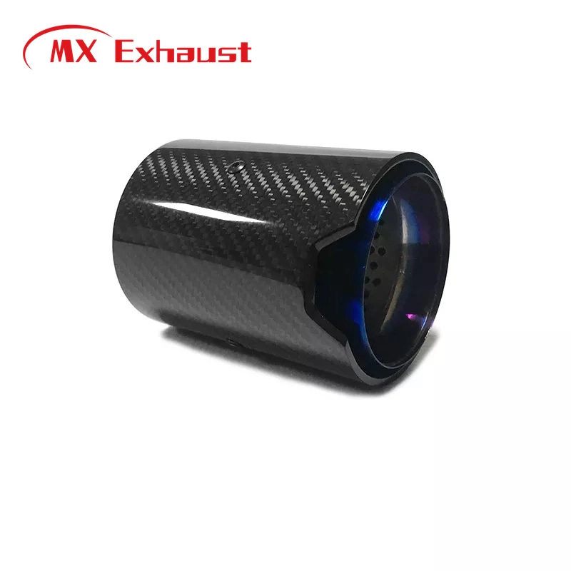 Popular Single Outlet Stainless Steel Carbon Fiber Exhaust Muffler Tail Pipe for Car Exhaust System