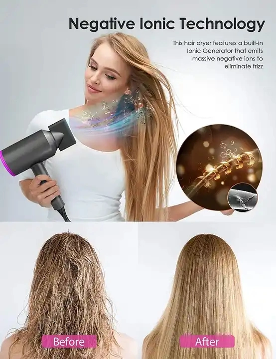 Professional Strong Wind Super Sonic 2000W Negative Ion Blow Hair Dryer