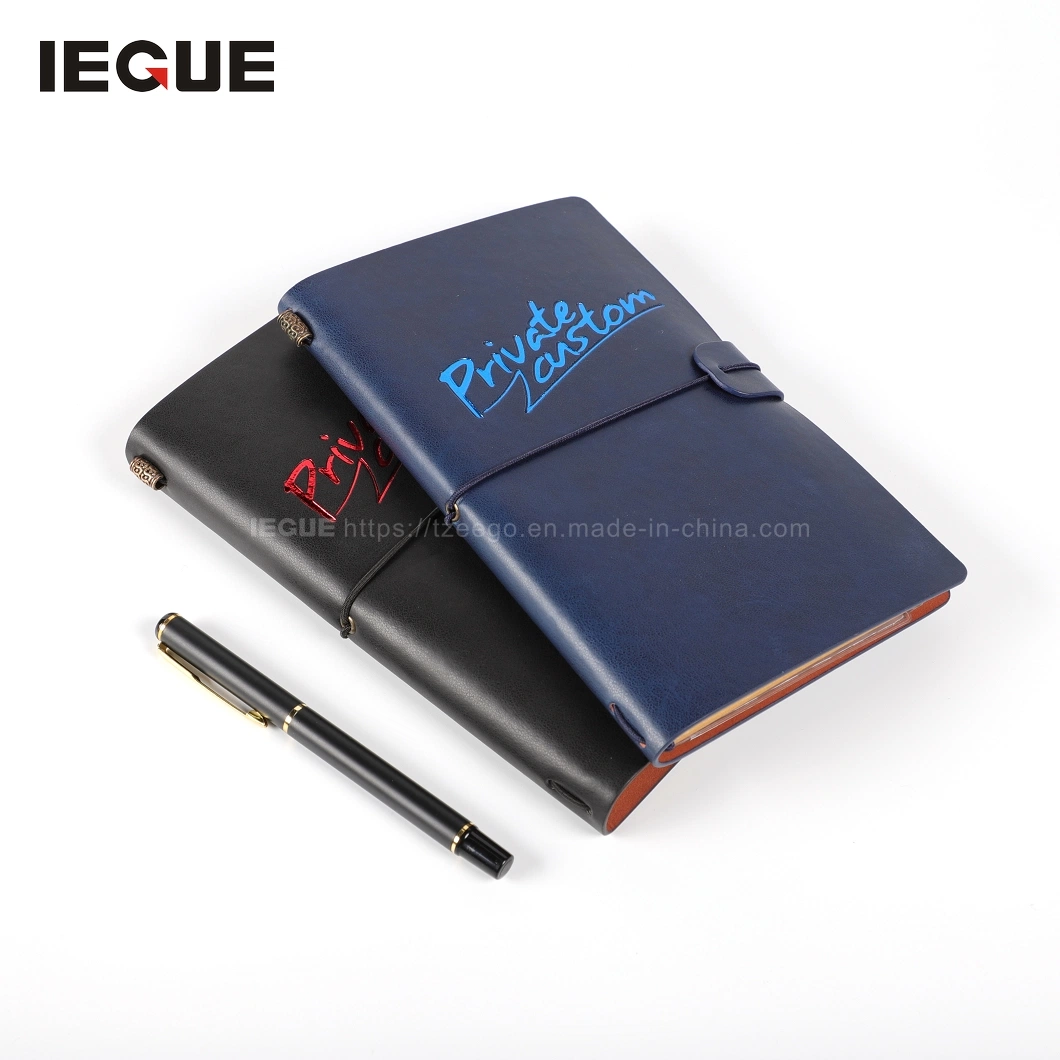 New Notebook PU Leather Cover Travel Organiser Planner Refillable Leather Journal Planner Gift with Elastic Band