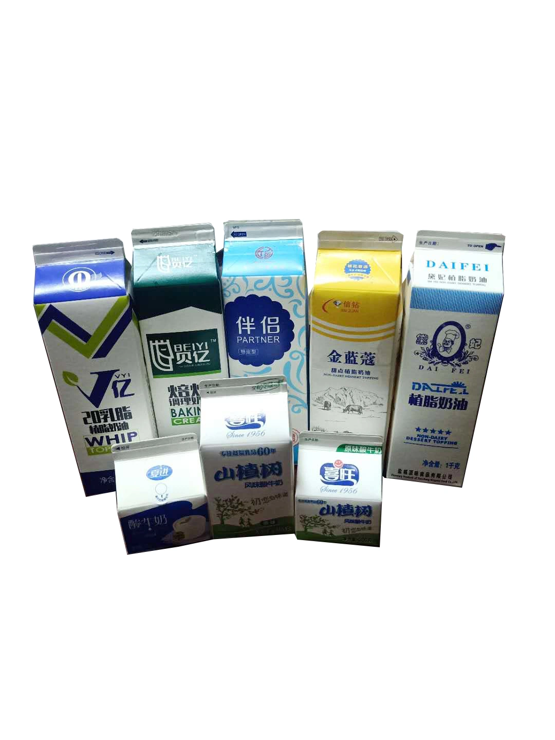 Aseptic Gable Top Pack Packaging for Miik and Beverage