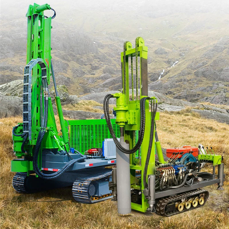 360 Degree Rotating Hydraulic Tracked Drilling Machine Pile Driver