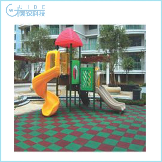 Exterior de caucho de color brillante infantil Alfombra de caucho Tile