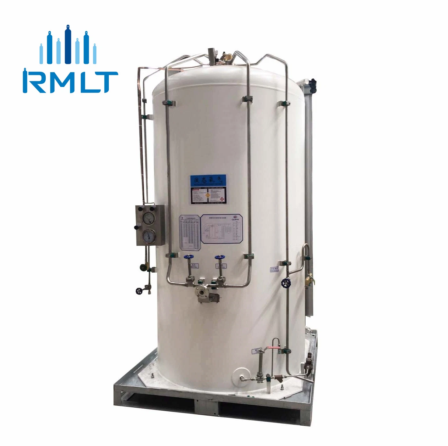 1000L 2m3 3m3 5m3 Cryogenic Liquid Microbulk Oxygen Nitrogen Argon CO2 Storage Tank