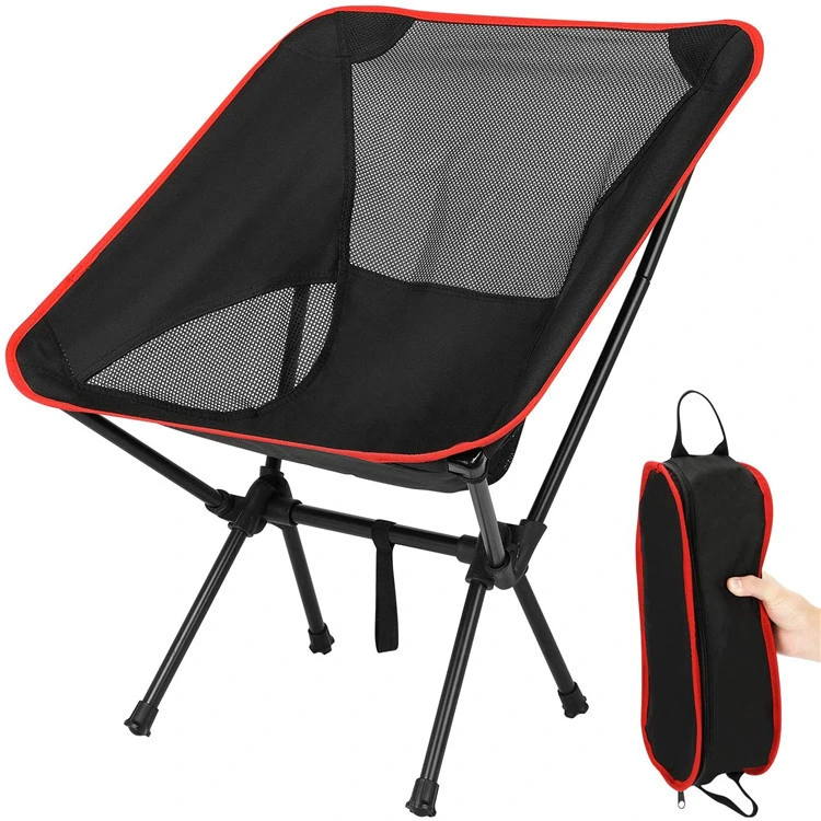 Chaise pliante portable personnalisée pour la lune, idéale pour le camping, la pêche et les pique-niques