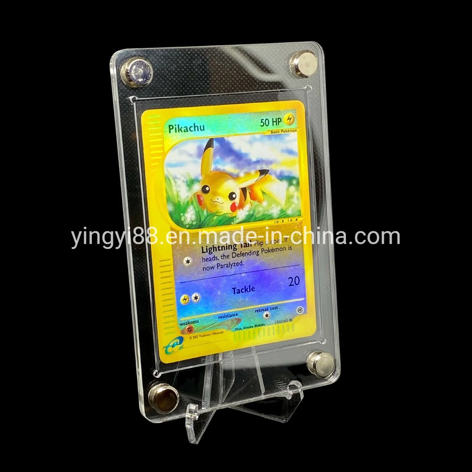 علبة وحامل عرض بطاقة Pokemon Acrylic TCG