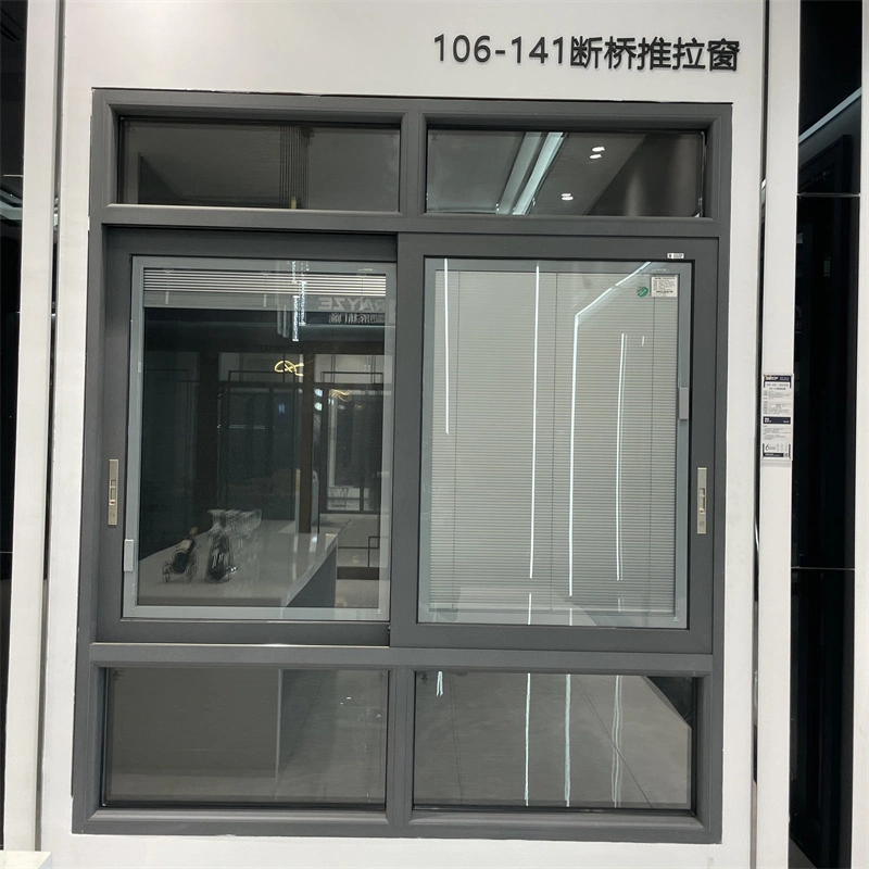 Aluminum Aluminium Metal Sliding Casement Window Glass Window