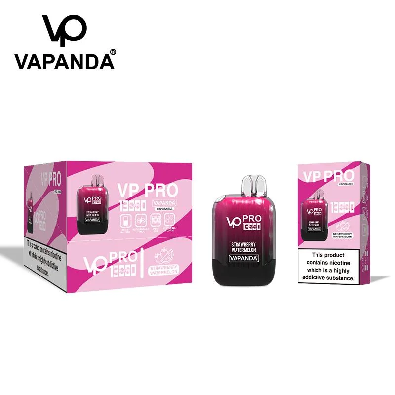 Новый дизайн, Vapanda VP PRO 13000, 12000 одноразовых кольца Vape Аккумулятор Box E Cigarette 650 мА/ч 23 мл, предварительно обработанный Puff 12K Решетка-вставка Bang Box King