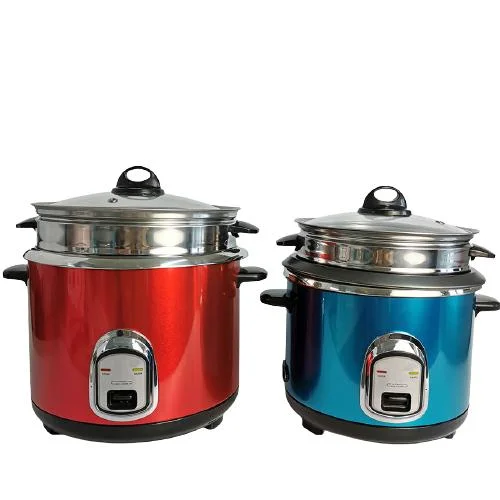 Alimentação de fábrica Electric panela elétrica de arroz por grosso vermelho azul com cor de impressão 2.8L Electric panela elétrica de arroz