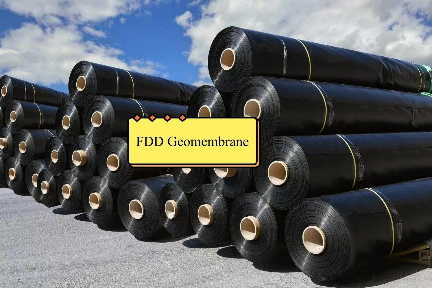 FDD de HDPE de alto rendimiento de textura suave lados 0,5mm-2.5mm Geomembrana Geomembrana impermeabilizante fabricante