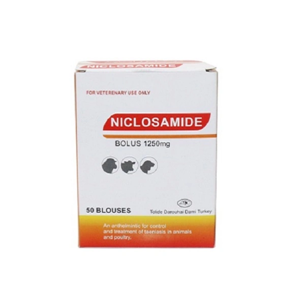 Veterinary Medicine Drugs Wholesale/Supplier Lowest Price1250mg Niclosamide Bolus Best Price GMP Certificate