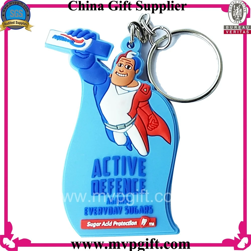 Custom Cheap 3D PVC Promotion Key Chain Holder