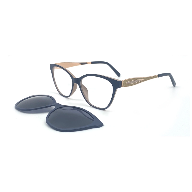 High-End Ultem Clip on Sunglasses Models Fashion Eyewear