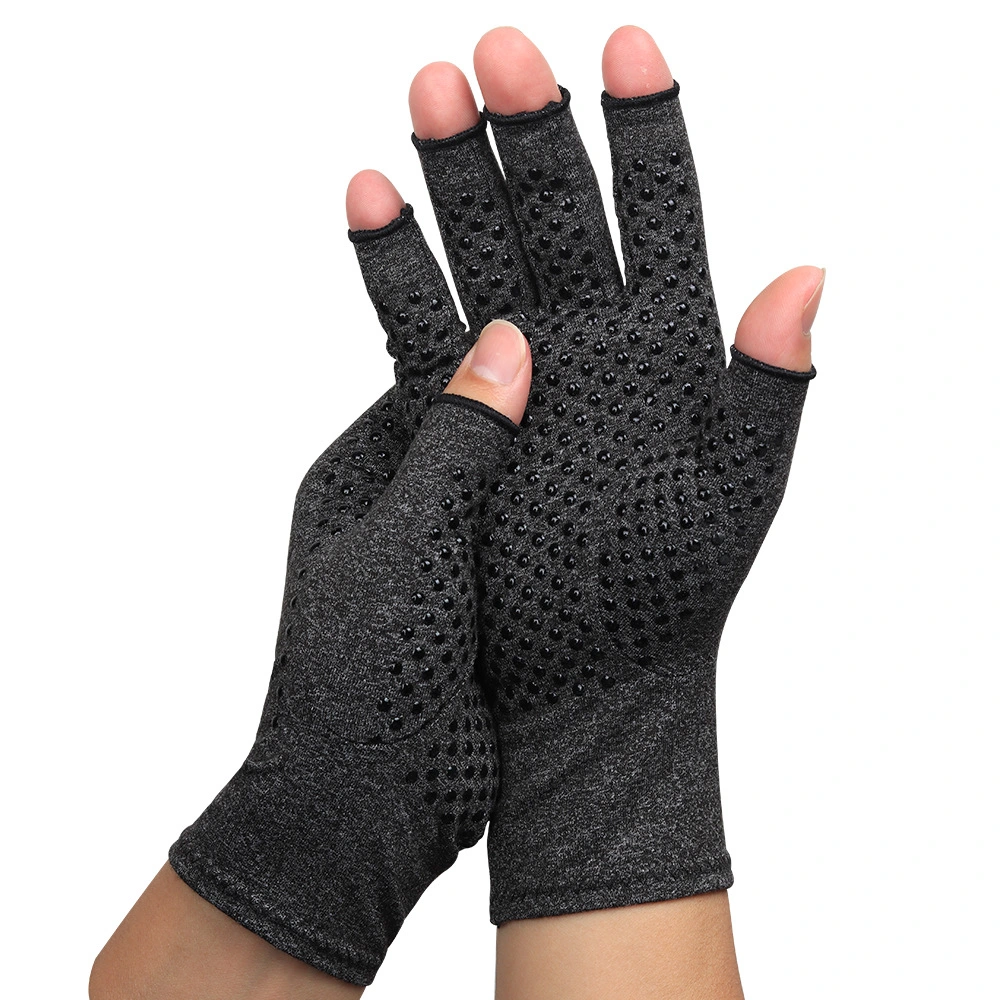 Half-Finger Compression Gloves for Hand Wrist Arthritis Cycling Sports Training Wbb14523