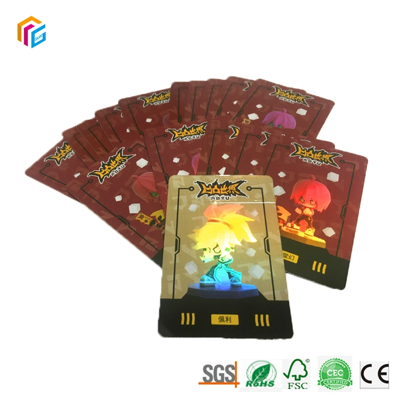 Custom Printing Hochglanz Glänzend Hologramm Magie Spiel Karte Holofoil Trading Cards