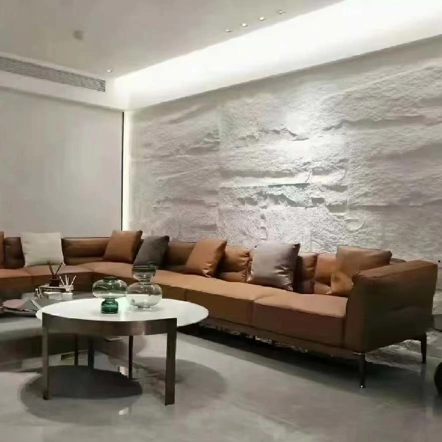 3D Indoor Outdoor Matte Surface Waterproof Culture Wall Panel PU Foam Stone