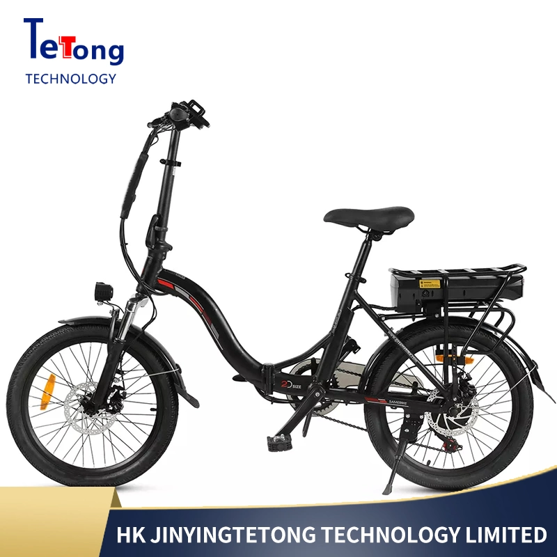 precio de fábrica certificado CE mayorista China 500W Bicicleta eléctrica portátil de 20 pulgadas bicicleta eléctrica plegable bicicleta