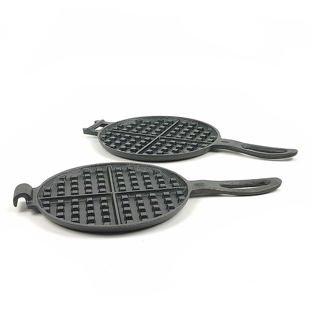 High Quality Cookware Nonstick Pancake Maker Pan Round Waffle Pan Cast Iron Double Grill Pan
