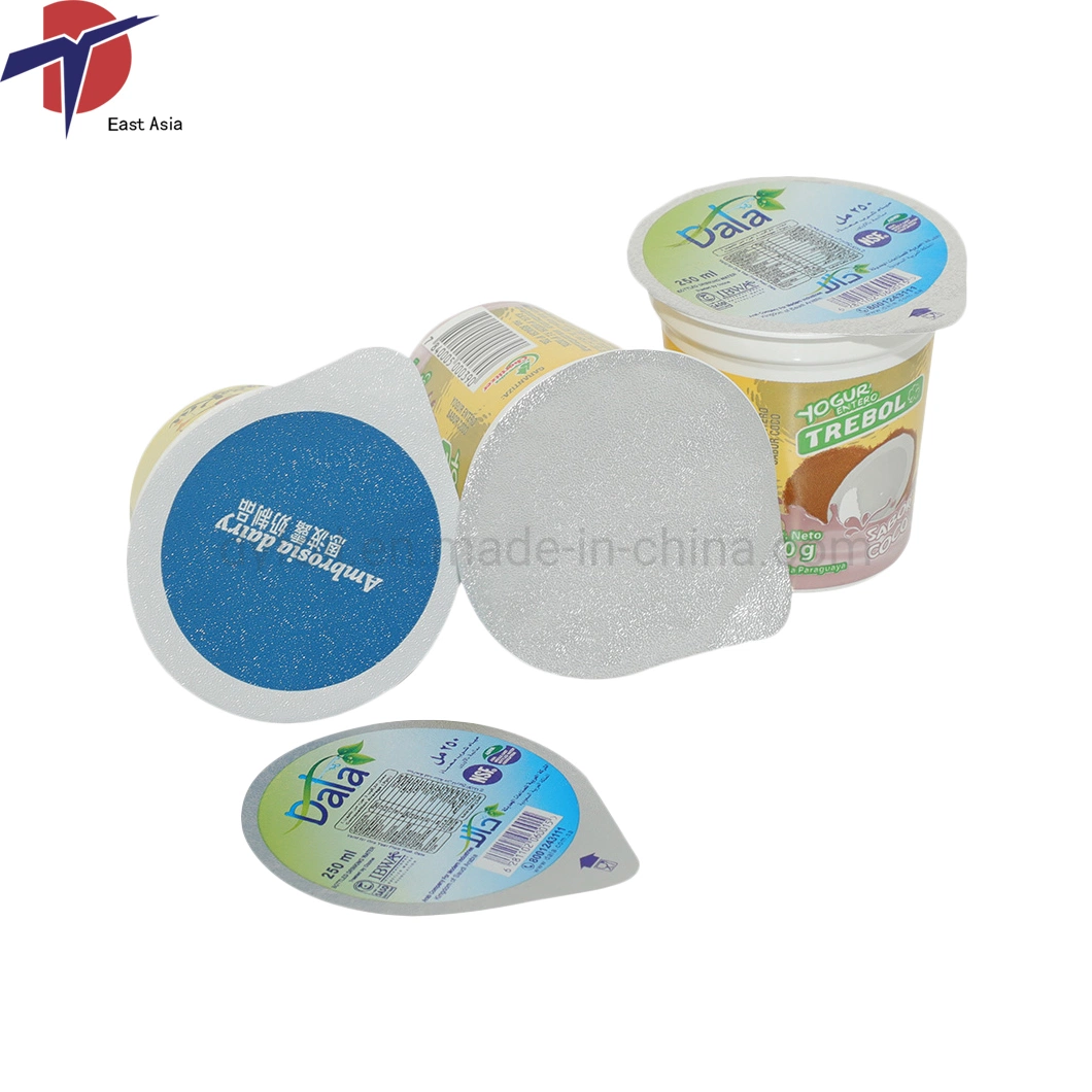 Embossed Yogurt Foil Lids with Diameter 72mm