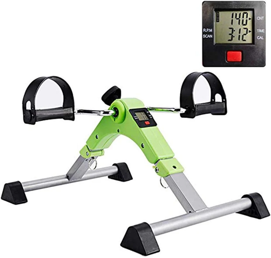 Portable Folding Stepper Exercise Bike for with Adjustable Upper and Lower Limb Rehabilitation Trainer Stepper