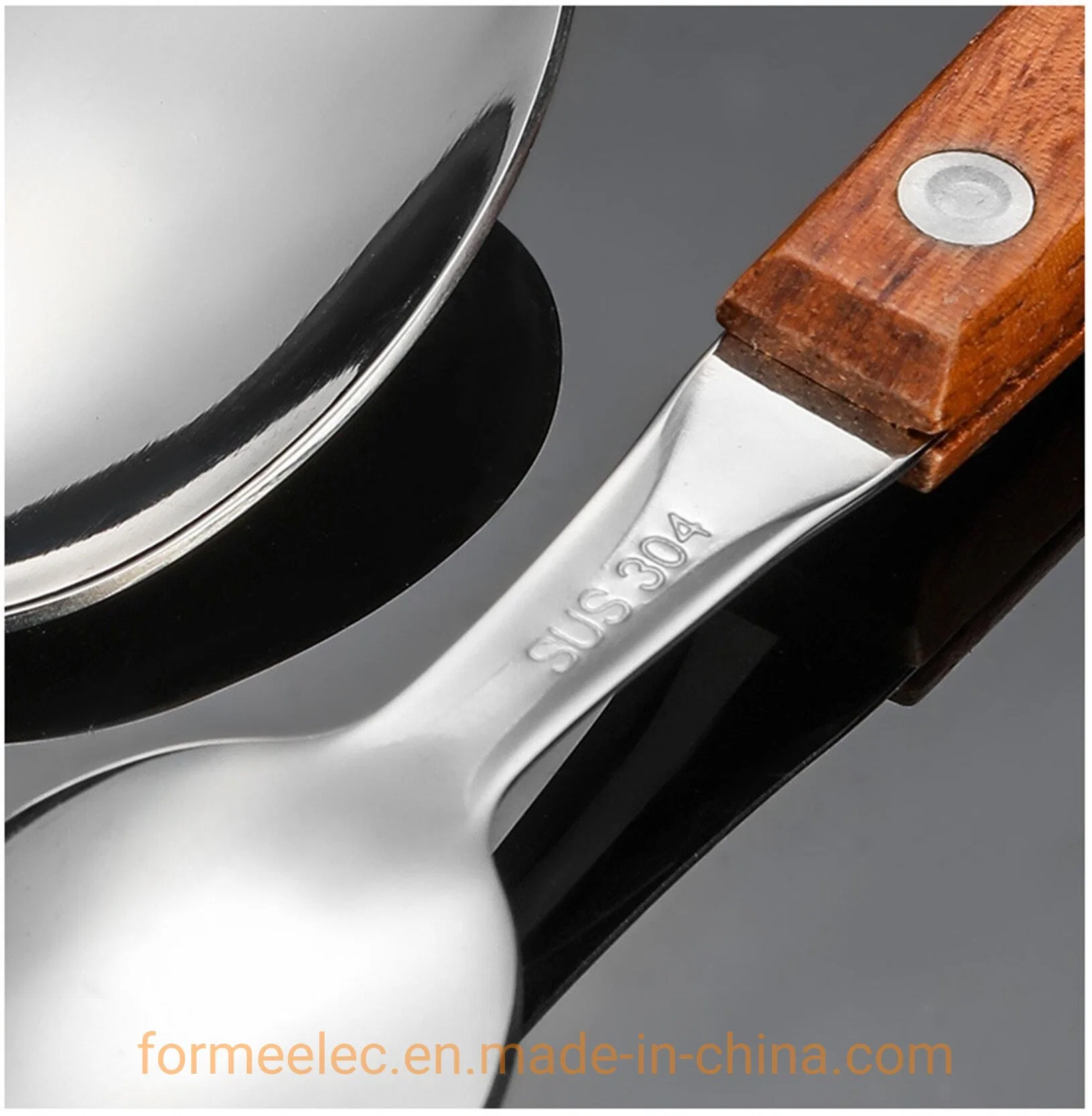 Flatware 304 Stainless Steel Rosewood Handle Cutlery Soup Spoon Dinnerware Dinner Fork Steak Knife