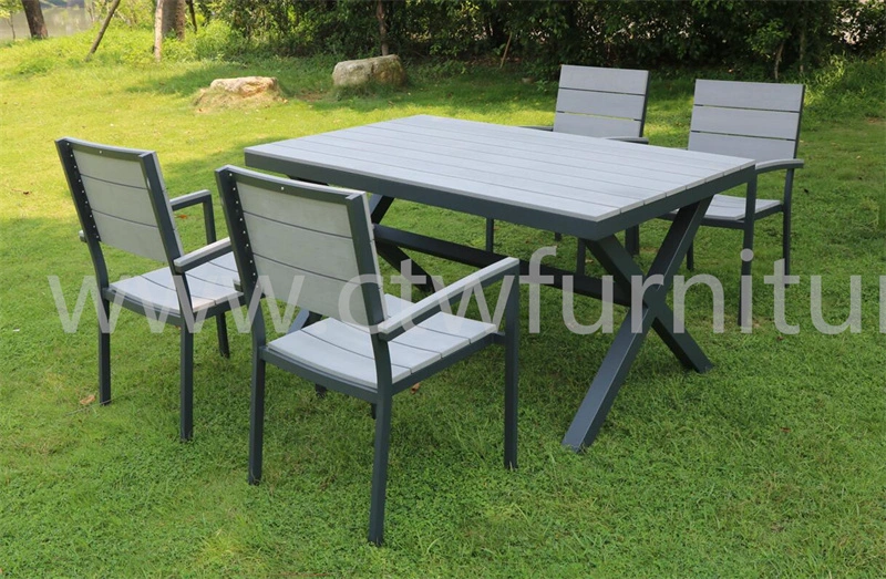 Outdoor Garden Furniture/Plastic-Wood Dining Chair for Sale