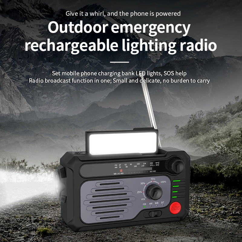 Wholesale/Supplier Am/FM Radio Outdoor Portable Mobile Power Bank 2000 mAh Solar Radio