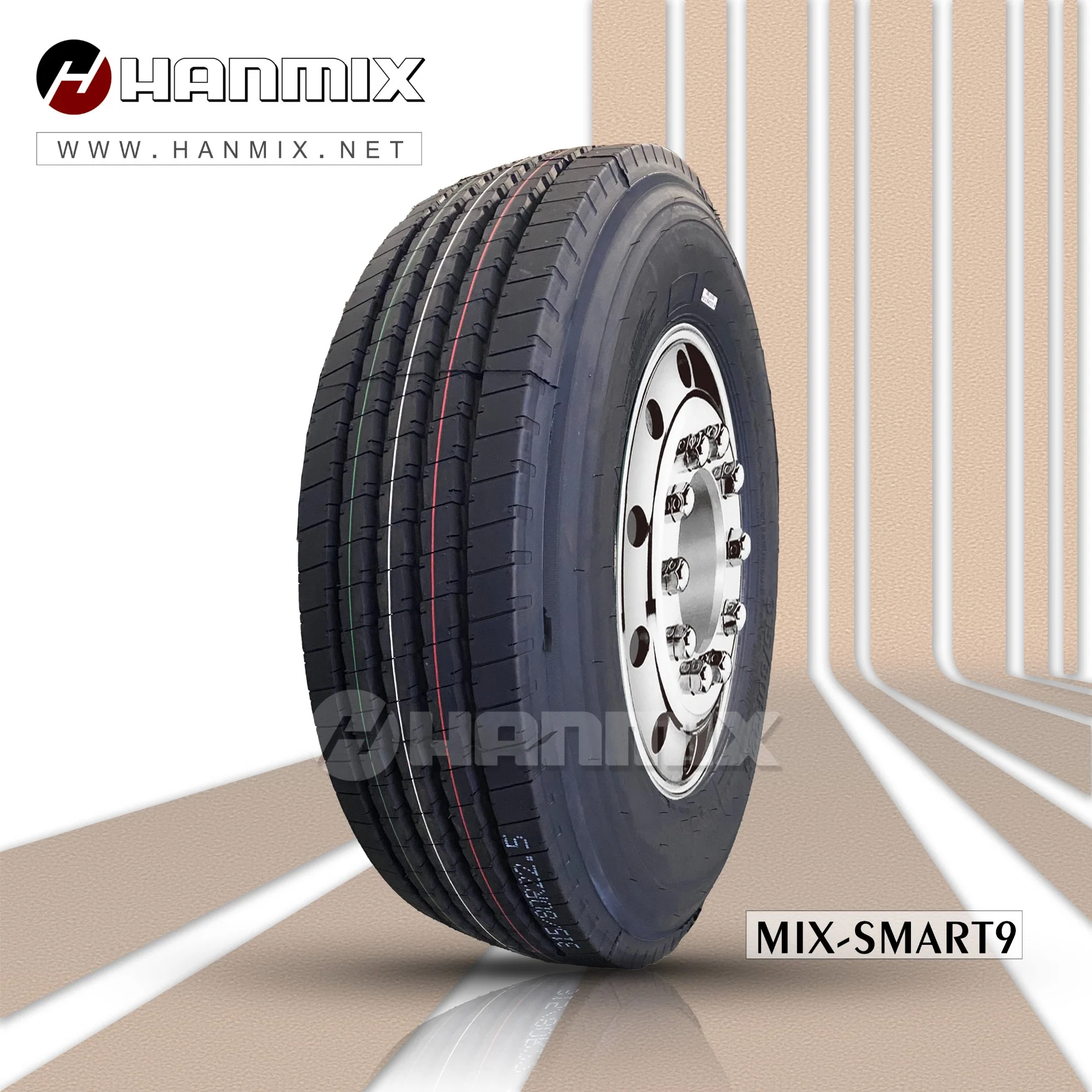 Hanmix radiales de acero pesado Dump-Truck LTR TBR neumáticos para camiones 11r22.5 295/80R22.5 315/80R22.5 12r22.5, 385/65R22.5