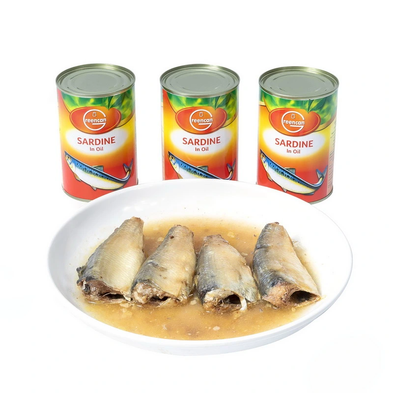 Hot Selling 125g/155g Canned Sardine Fish in Oil