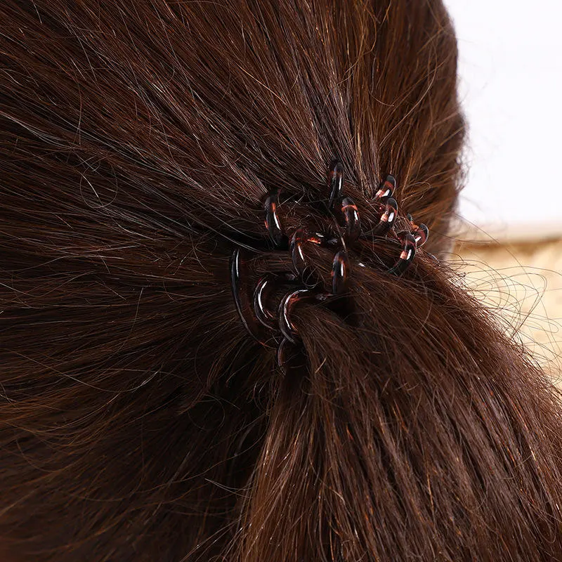 Transparent and Lovely Telephone Line Plastic Hair Ring Thin Hair Rope