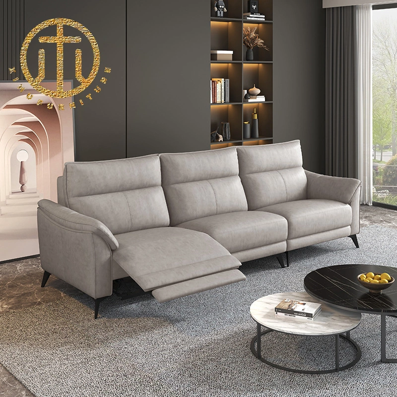 Modern Electric Multifunctional Furniture Leather Technology Fabric Sofa Set