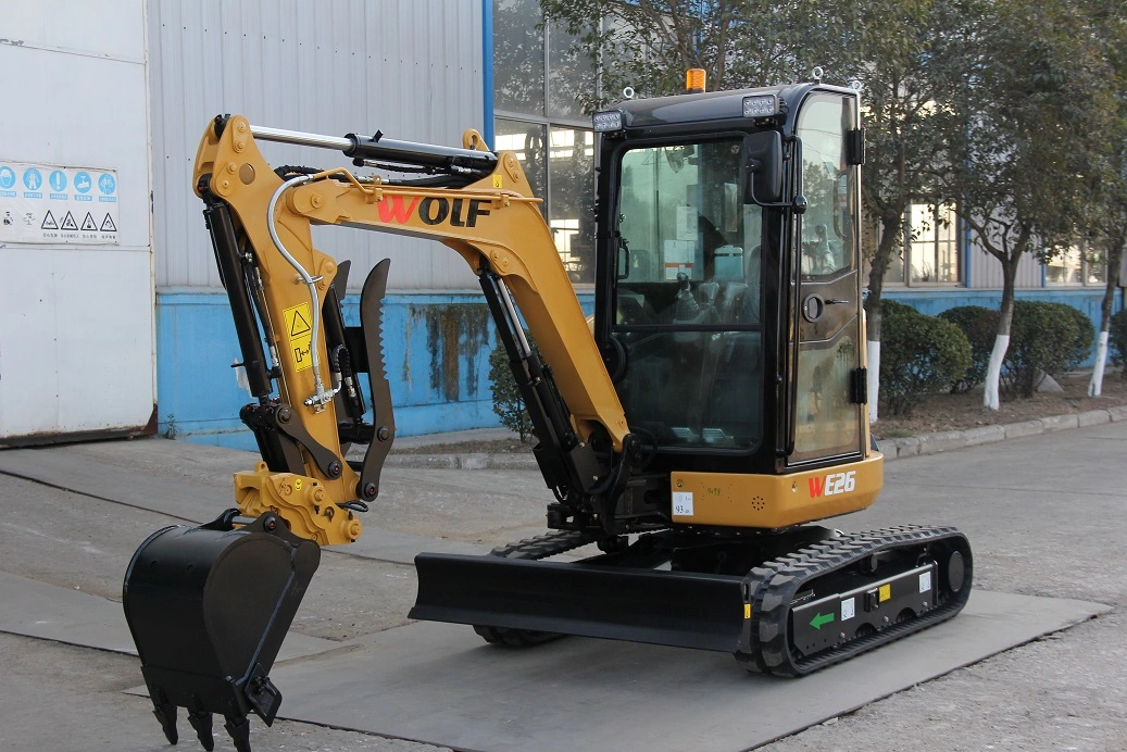 Canada Popular Mini Bagger Crawler Excavator 2.6ton Hydraulic Excavator From Wolf