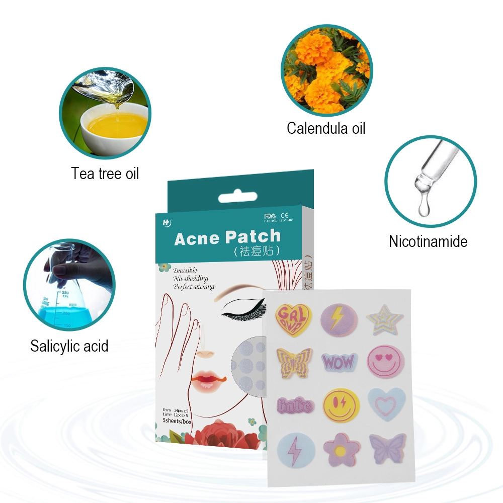 Private Label Hydrocolloid Acne Pimple Patch Lovely Design Acne Patches for Zit