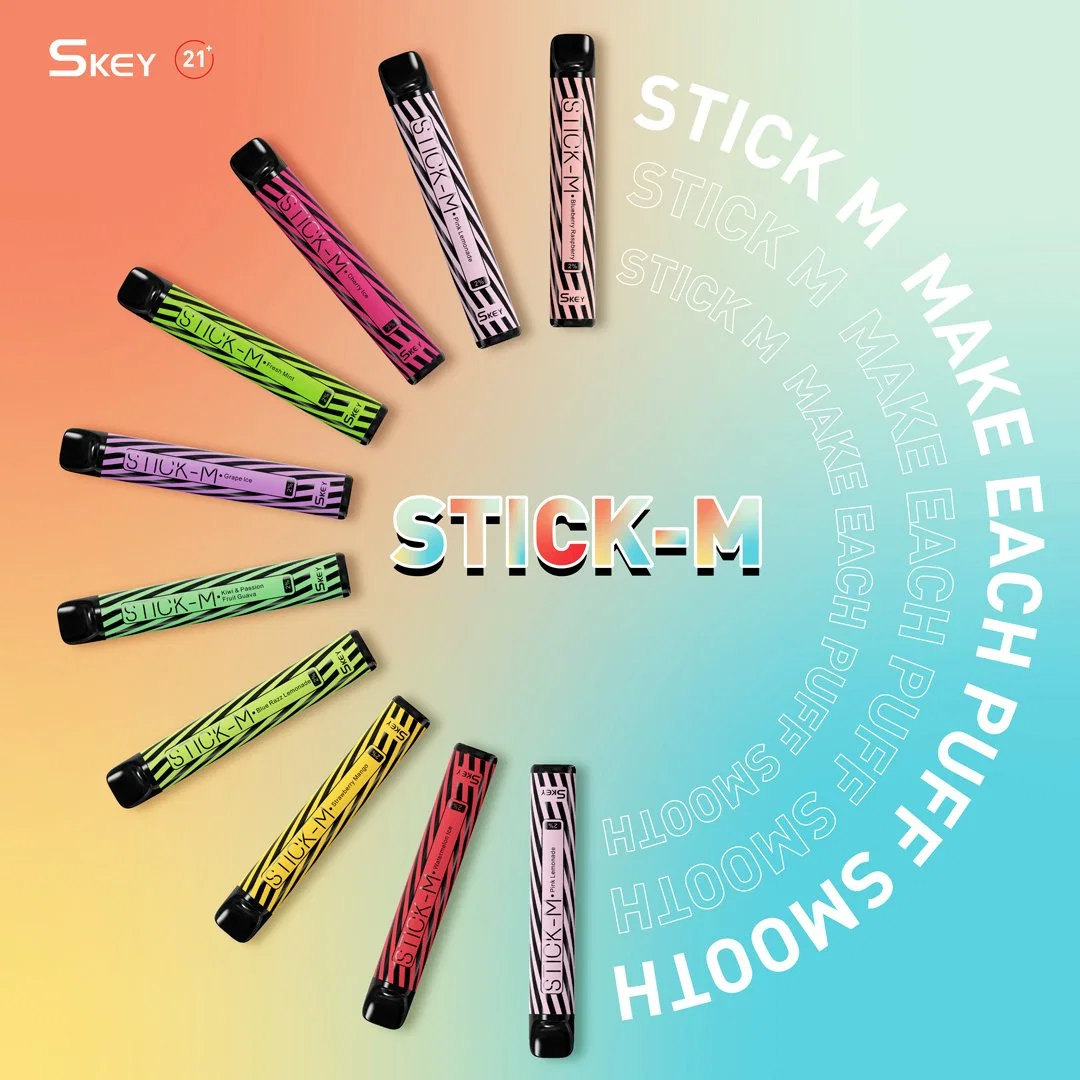 600 Puffs Skey Stick-M Disposable Vaporizer Wholesale Disposable Vape Pen China Factory E Cigarette Price
