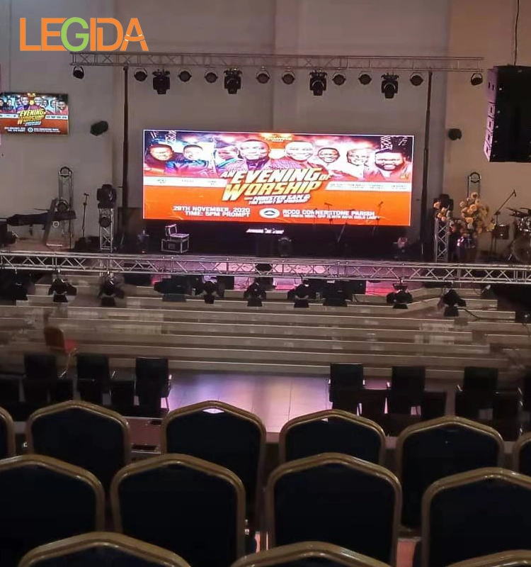 Pantalla LED Magia Legida P3.91 Video Wall 3840Hz 4.500 nits eventos al aire libre de fondo de pantalla LED de la etapa