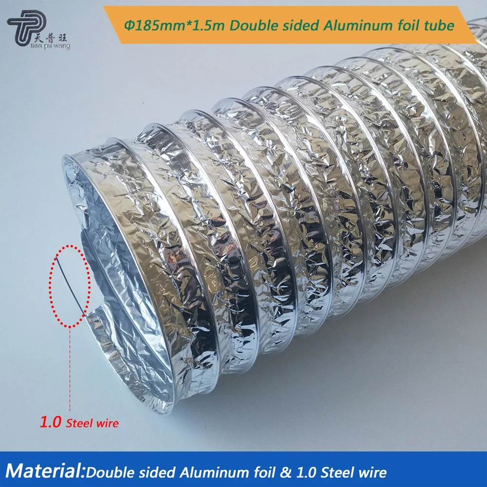 Factory Supply Aluminum Foil Smoke Exhaust Pipe Ventilation Duct for Range Hood