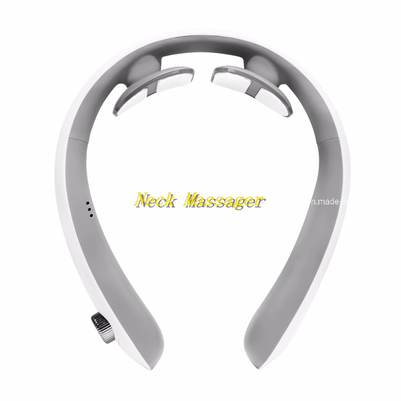 Hals-Massagegerät Electric 4 Heads Rücken Schulter und Hals Kneten Massagegerät mit Heat Tool Pulse Massage