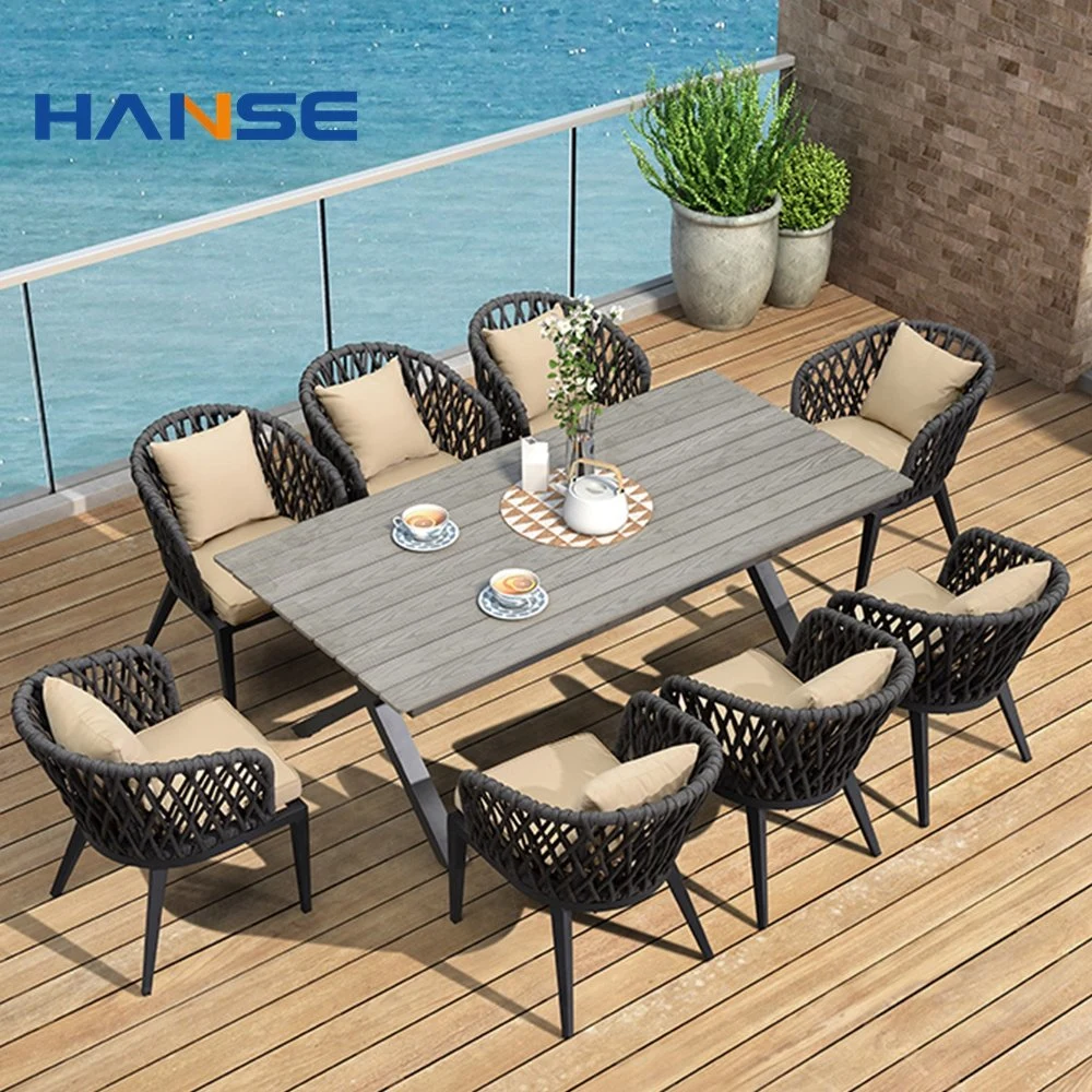 Best Garden Teak Round Table and Armchairs Customized Dimension Patio Dining Set Outdoor Garden Furniture