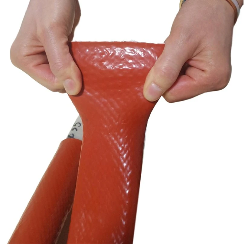 Factory Supply Silicone Coated Fiberglass Sleeve for High Temperature Resistant